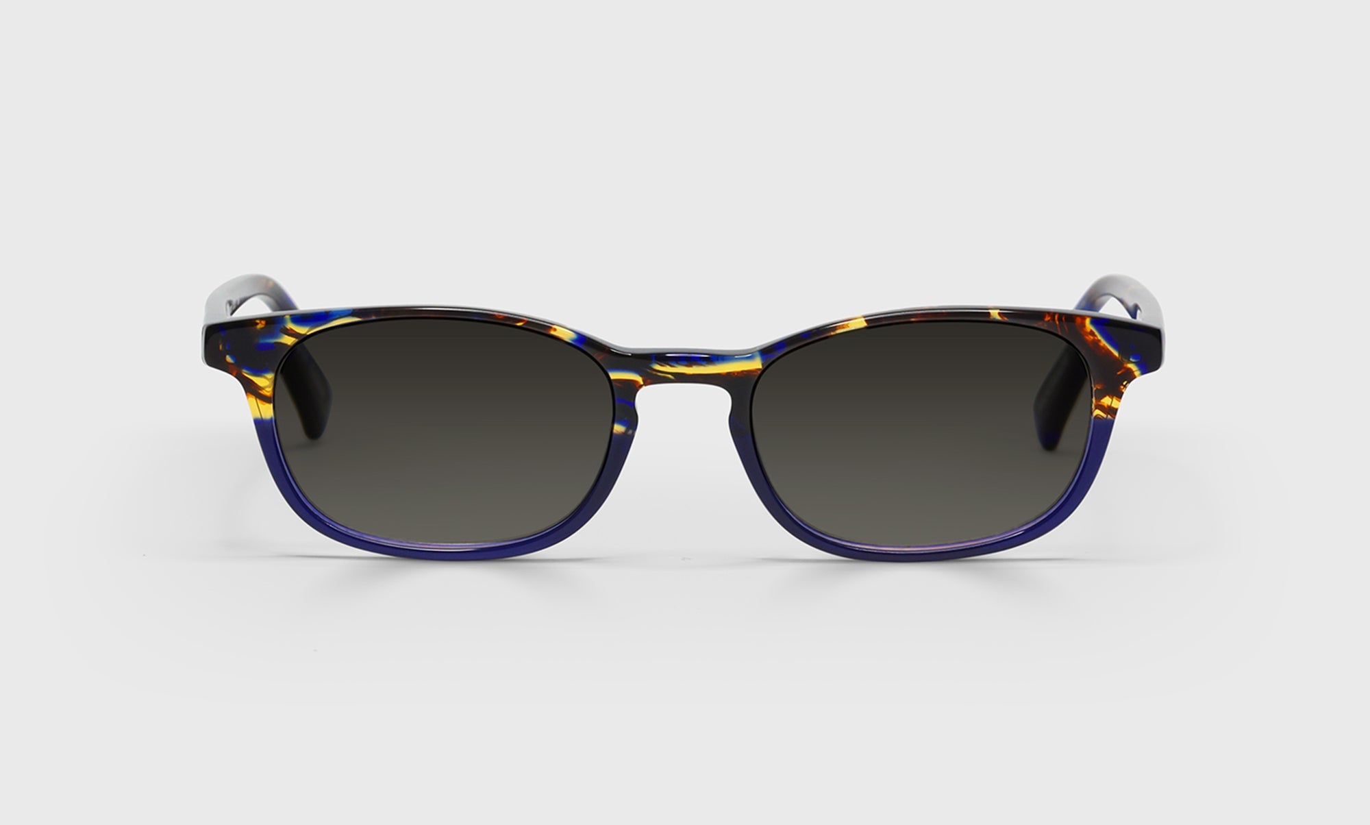 50-pg | eyebobs premium designer on board readers, blue light and prescription glasses in navy tortoise, polarized grey