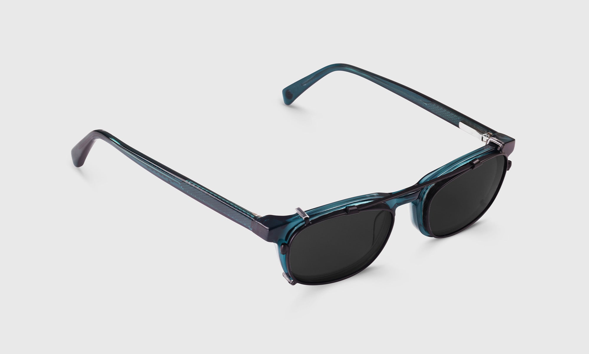 Clip on sunglasses blue deals