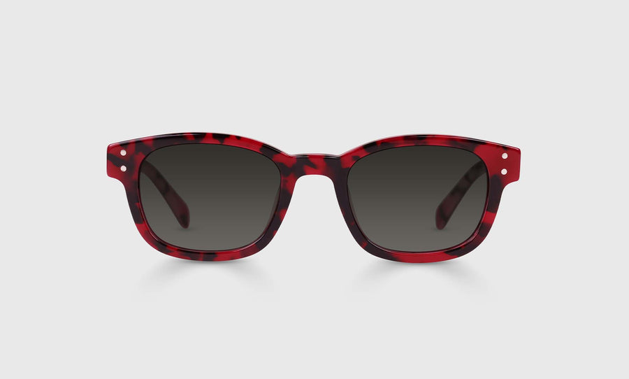 Biff Narrow Color 06 - Poppy Red Tortoise Front and Temples