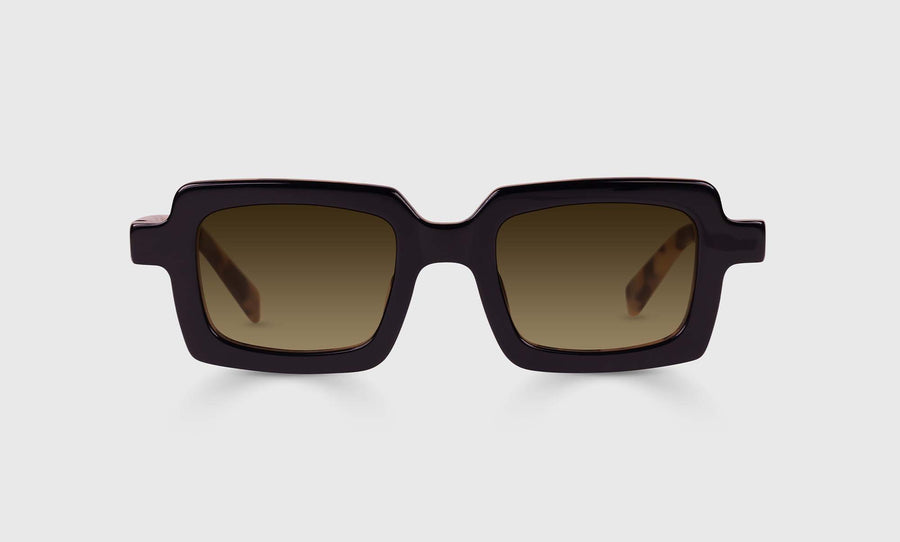 Square Root Color 00 - Black Front and Vanilla Tortoise Temples