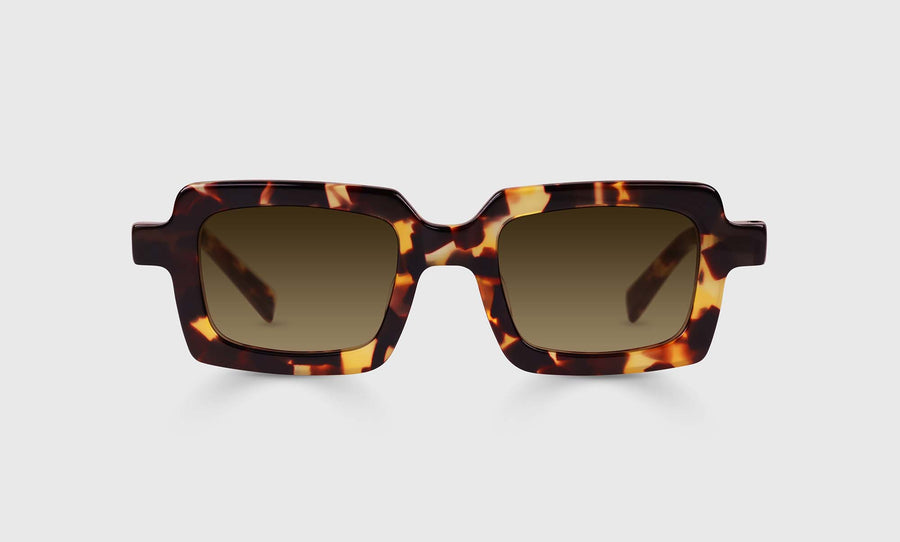 Square Root Color 18 - Tortoise Crystal Front and Temples