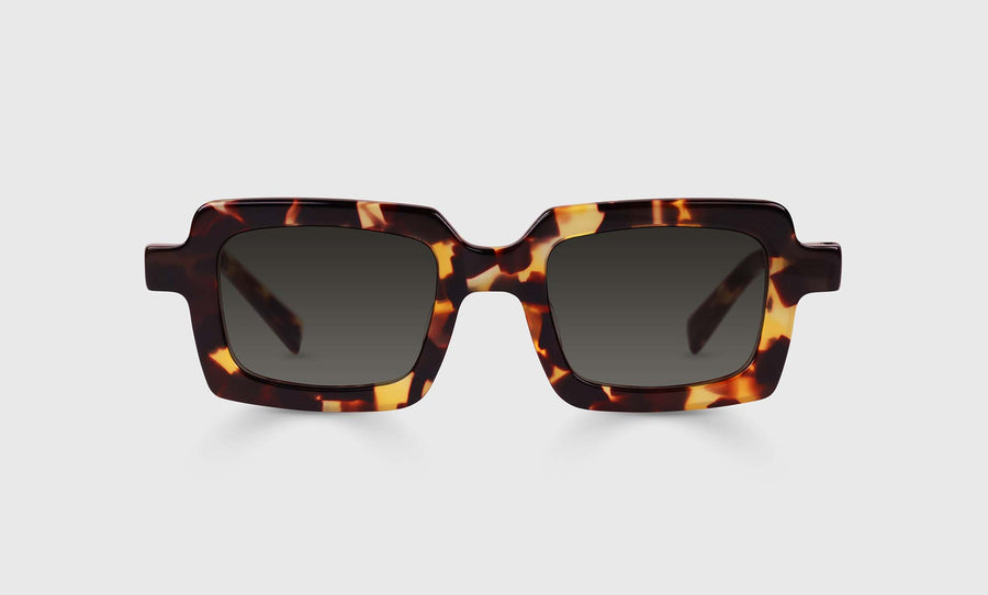 Square Root Color 18 - Tortoise Crystal Front and Temples