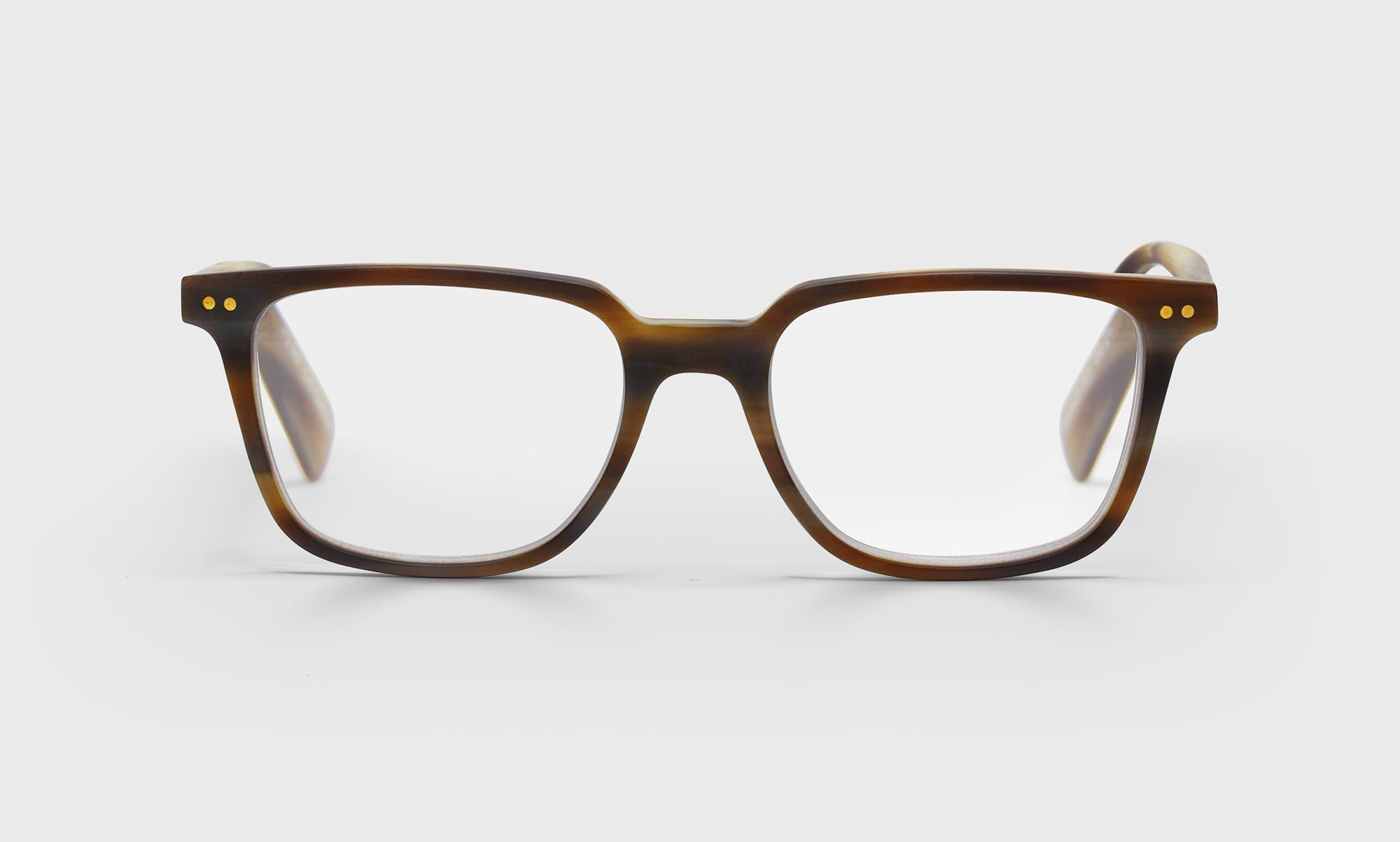 87_premium quality eyebobs square brown horn tortoise  readers, blue light and prescription glasses