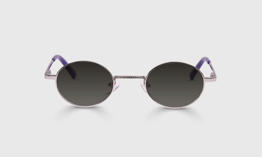 Teddy Color 75 - Silver Metal Front with Purple Temples