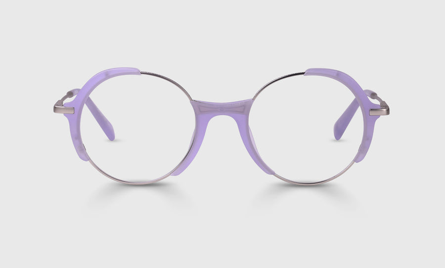 Mixed Up Color 15 - Silver Matte Lilac Front and Temples