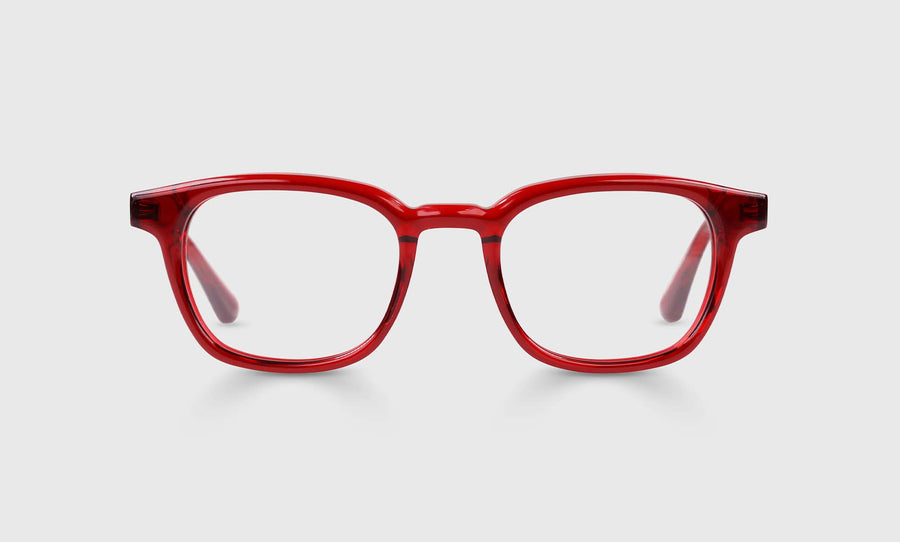 Shareholder Color 01 - Cherry Red Crystal Front and Temples