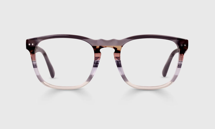 New Sport Color 74 - Smokey Grey and Toroise Striped Front with Charcoal Grey Temples