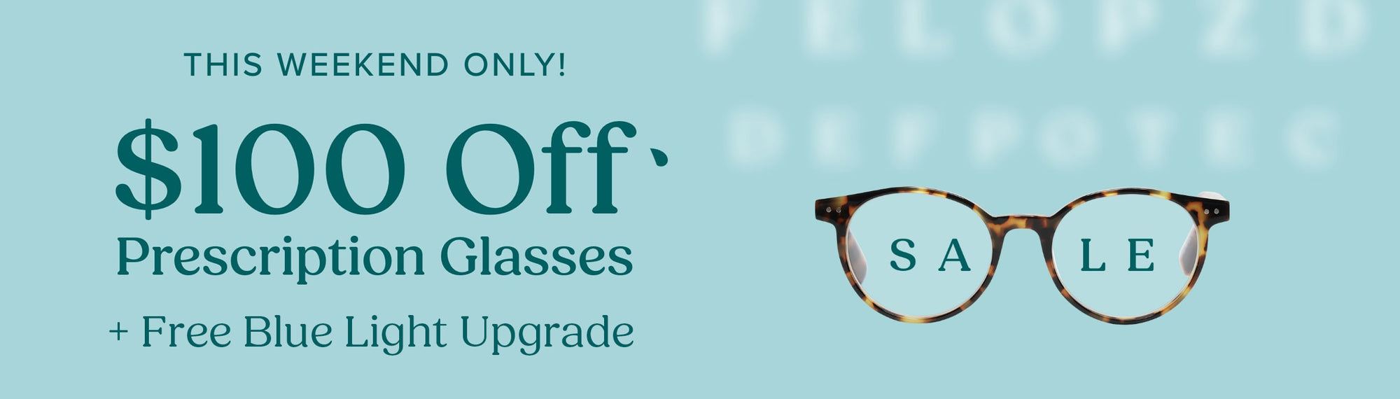 $100 Off Prescription Glasses