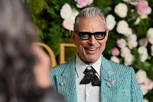 Jeff Goldblum Wearing Tinted Black Glasses