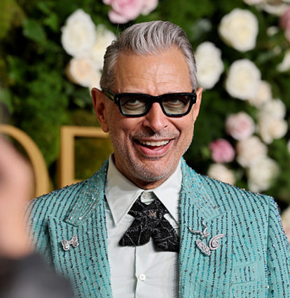 Jeff Goldblum Wearing Tinted Black Glasses