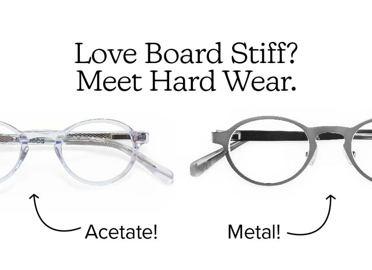 Board Stiff and Hard Wear in Clear and Silver