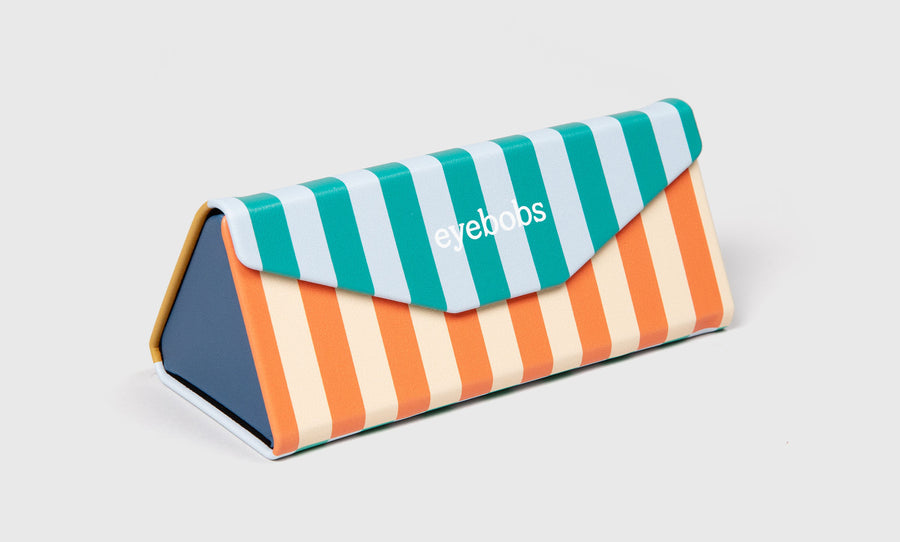 Vertical Stripe Tri-Fold Case